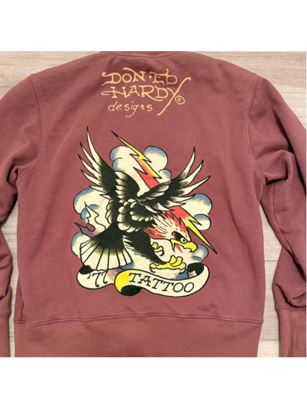 Ed Hardy Vintage original brown zip up hoodie from 2000s #tattoo #edhardy#y2k#v - Picture 4 of 6